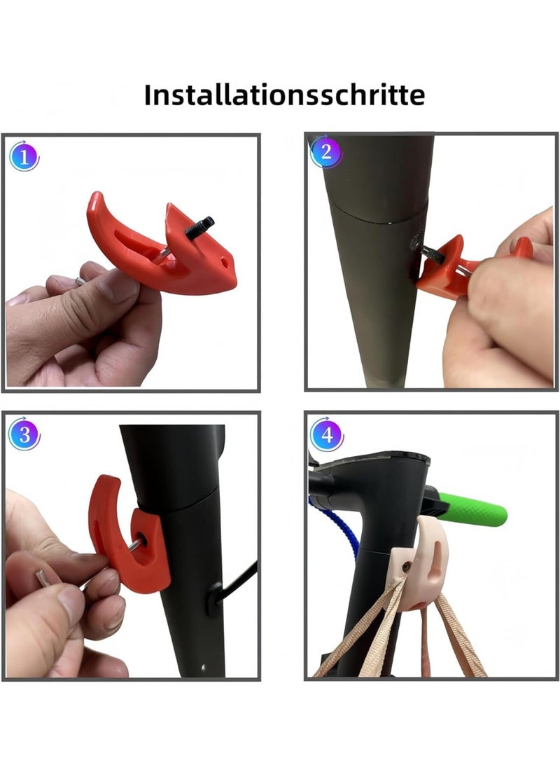 Ecosystem Front Claw Hanger Hook for Xiaomi Electric Scooter, Compatible with M365 Pro Pro2 1S Lite Mi4 Ultra, High Strength Plastic Material, Easy Installation - Image 5
